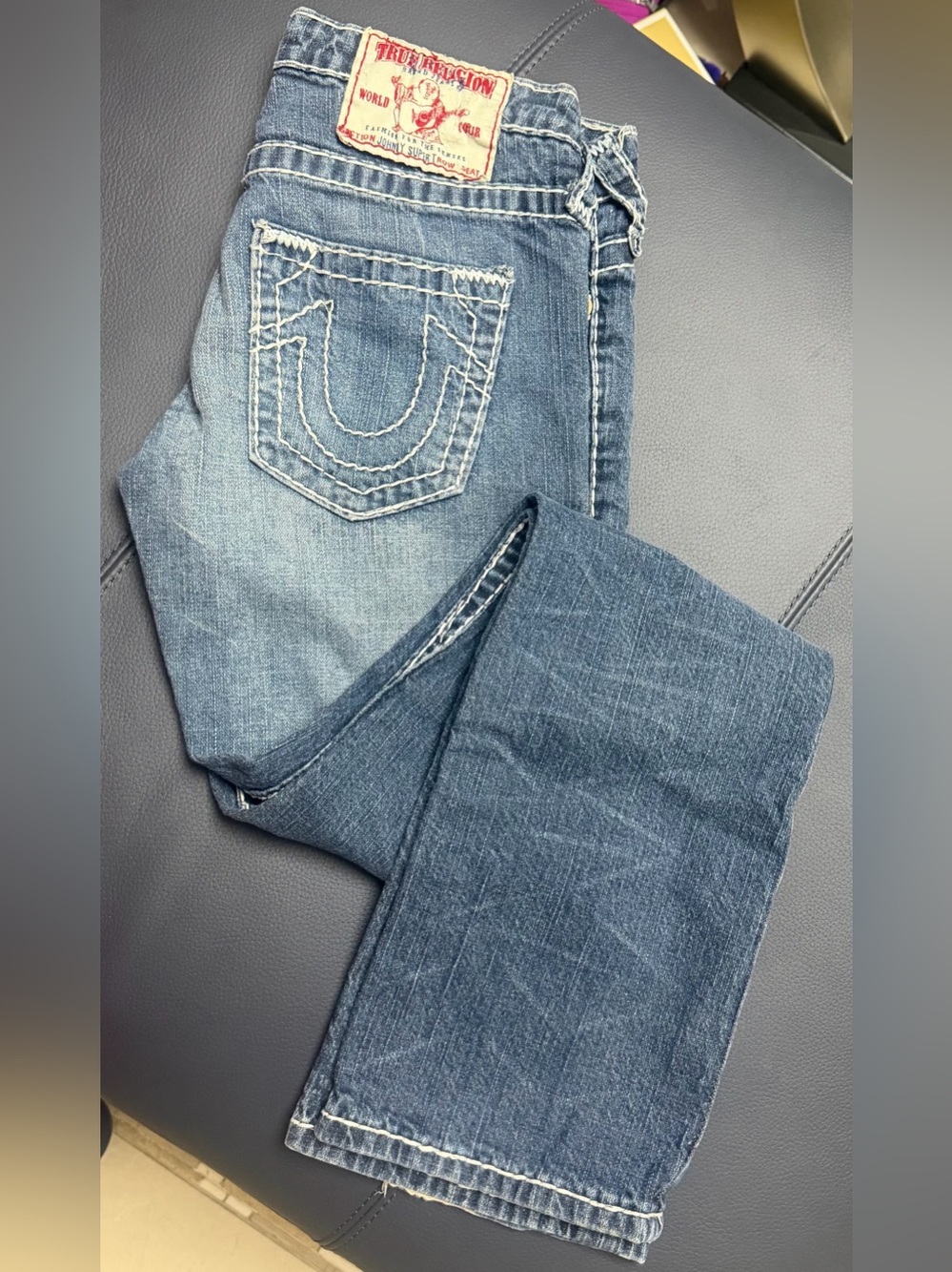 True Religion section Johnny super T Straight Leg Jeans Y2K